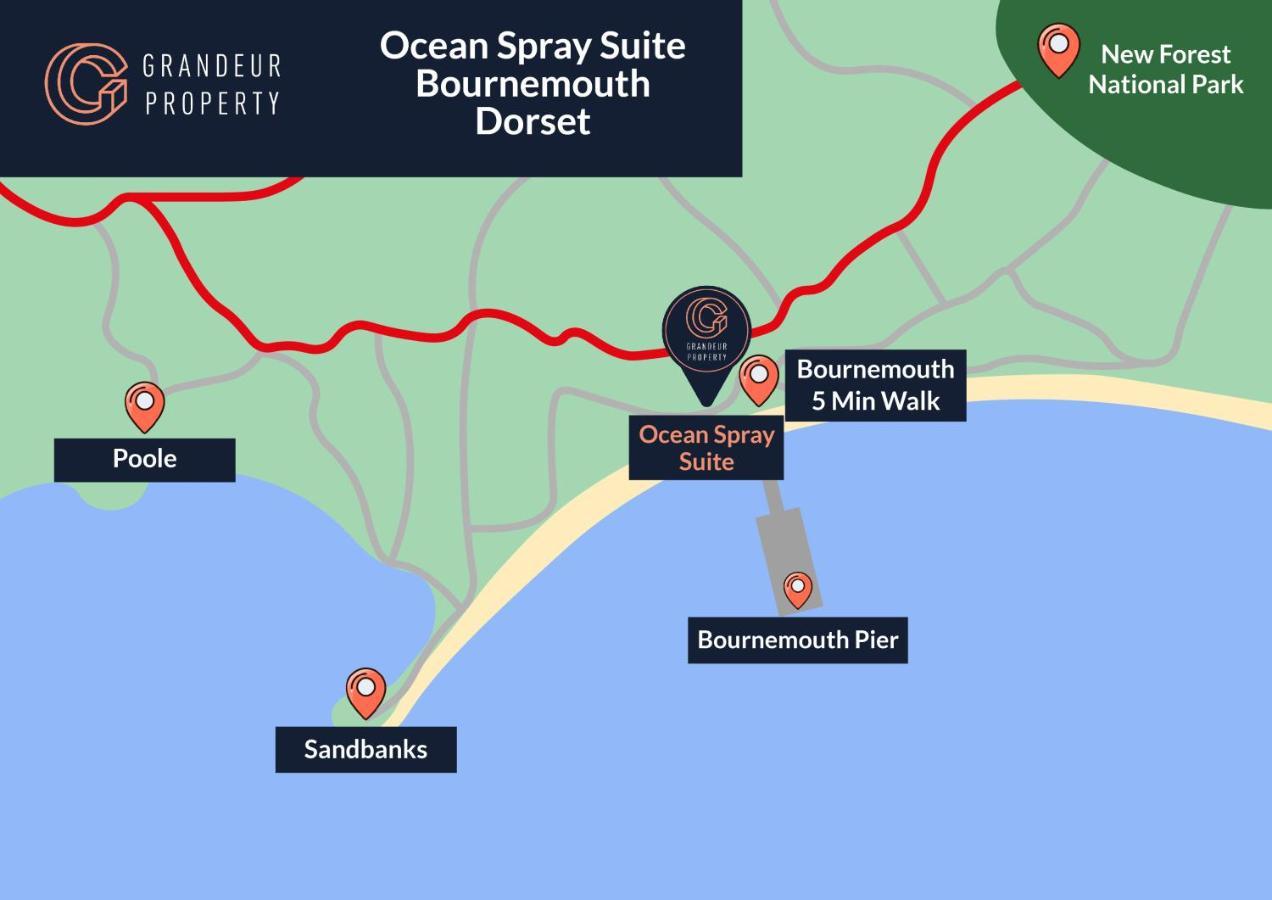Ocean Spray Suite By Grandeur Property Bournemouth Bagian luar foto